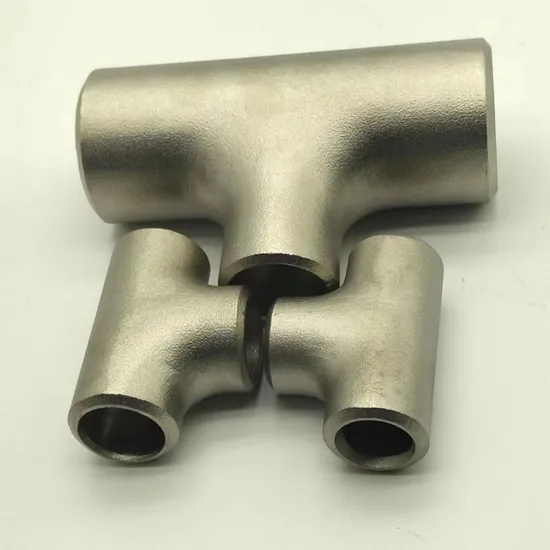 Curva de codo pulida higiénica de acero inoxidable, camiseta reductora de accesorios de tubería